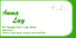 anna lay business card